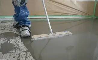 Uneven floor being professionally repaired in Charlotte, NC